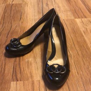 Croft & Barrow Black closed toe Leather Heels